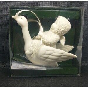 Vintage Dept 56 Snowbabies Ornament Fly Me To The Moon 68885 New In Box